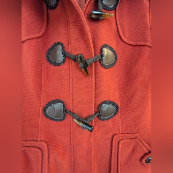 Pumpkin Orange Duffle Coat - Picture 4 of 5